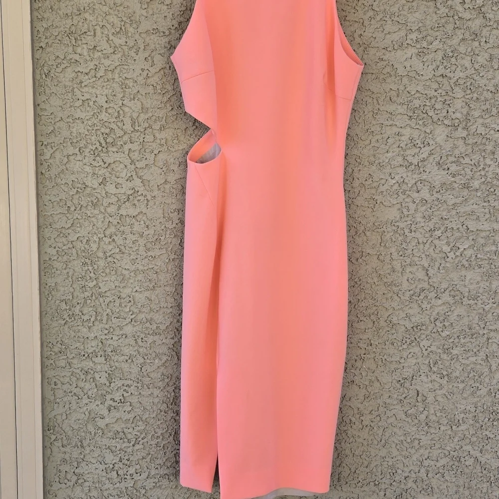 Elizabeth And James Peach Cut Out Dress